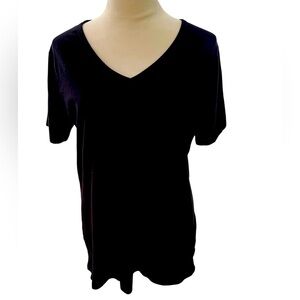 Duluth Trading Women’s XL Black V-Neck Top T-shirt